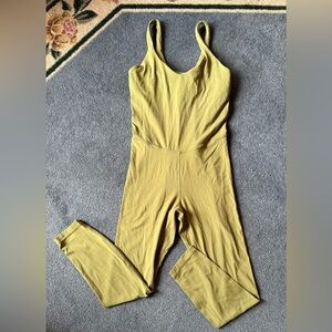 Lululemon Align Olive Green One Piece Jumpsuit Size 8 minor flaws READ*